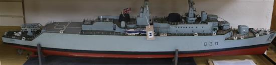 A model of HMS Fife and souvenir book length 44cm